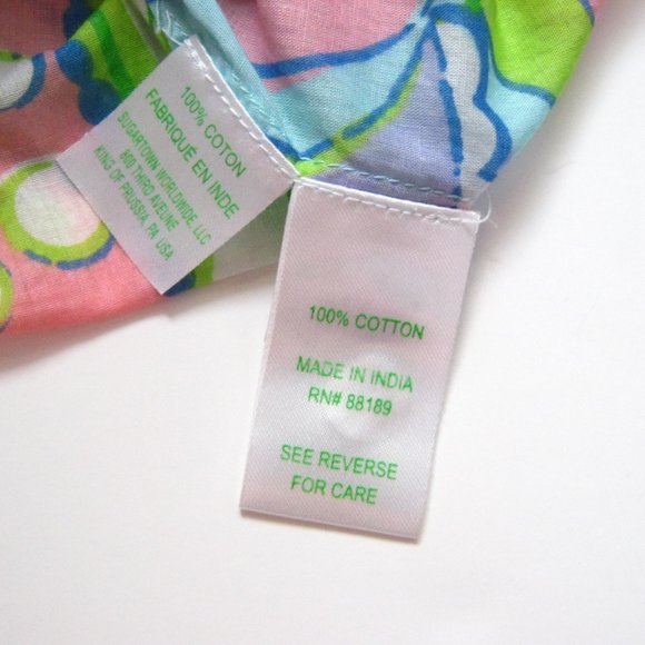 LILLY PULITZER "Amelia Island" Cotton Tunic Top - Picture 6 of 10